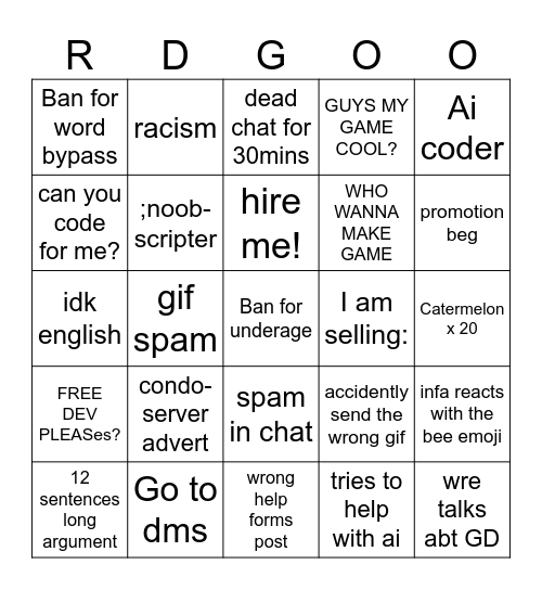 WHAT WILL HAPPEN IN RD?!?!?! Bingo Card