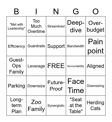 Zoo Meeting Bingo! Bingo Card