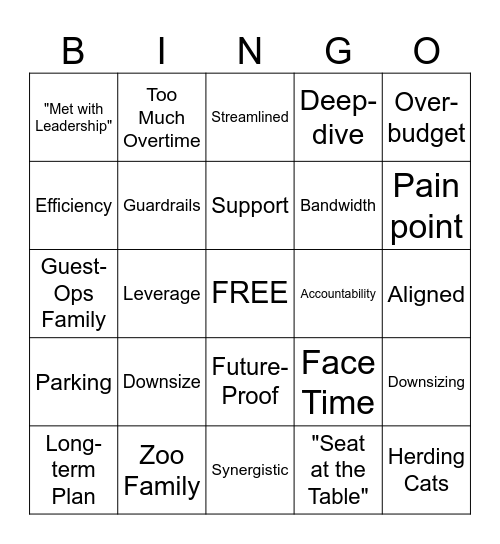 Zoo Meeting Bingo! Bingo Card