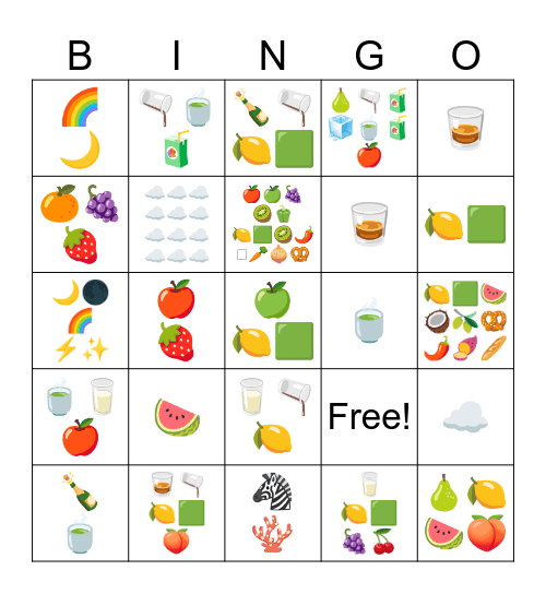Me too Bingo Card