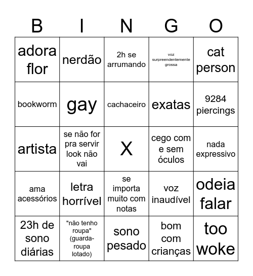 Sunny Bingo Card
