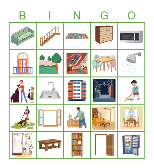 La casa Bingo Card