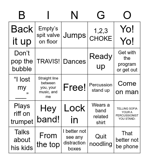 Mr Krupit Bingo Card
