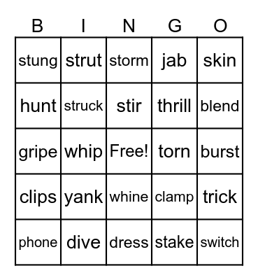 St. Clare Bingo Card