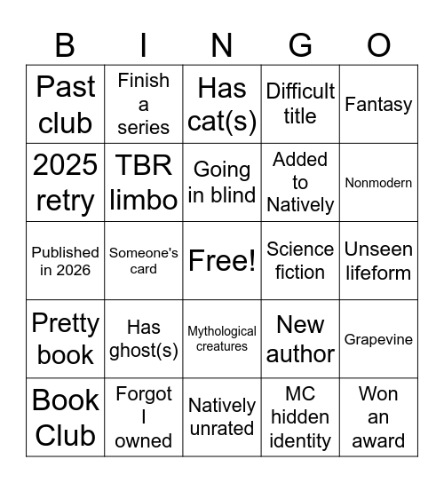 Natively Bingo 2026 Bingo Card