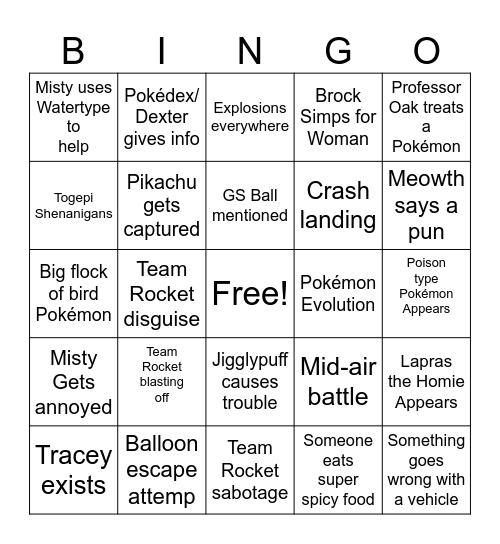 Orange Islands Bingo Card