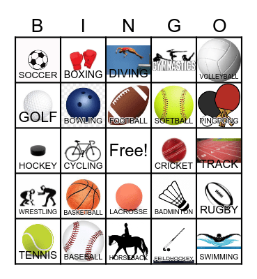 SPORTS Bingo Card