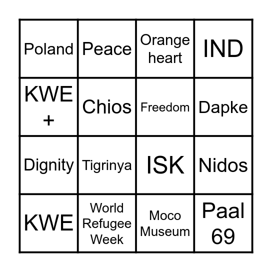 MOTG Bingo Card