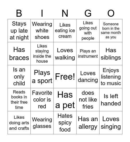 10E Outreach Bindo Bingo Card