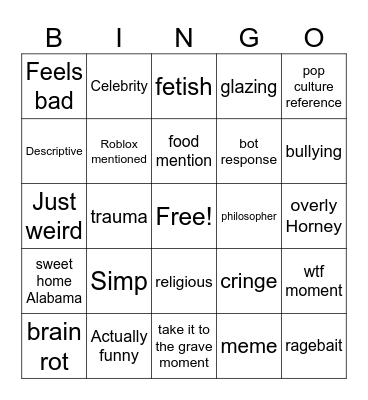 Hub Bingo Card