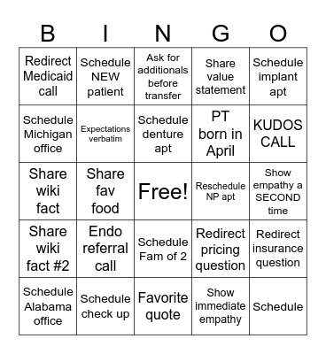 Bingo Card