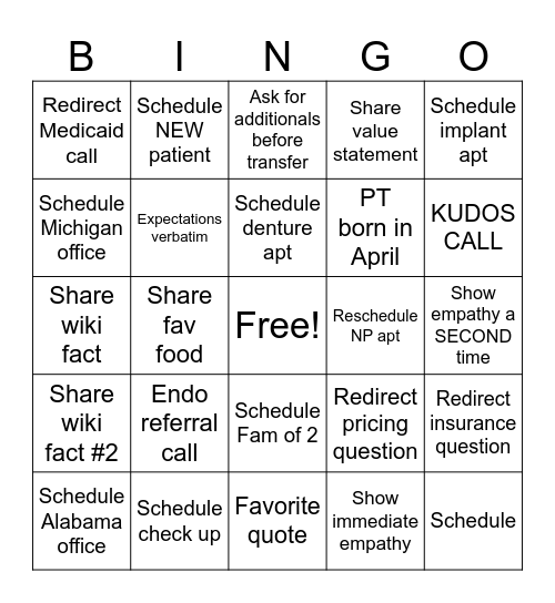 Bingo Card