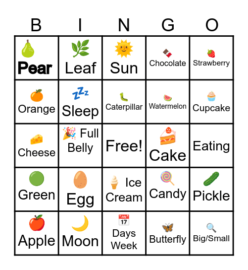 Literacy Night Bingo Card