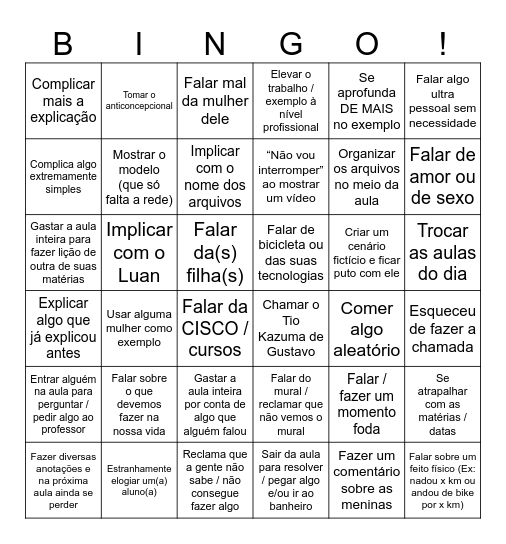 Bingo Lala Bingo Card