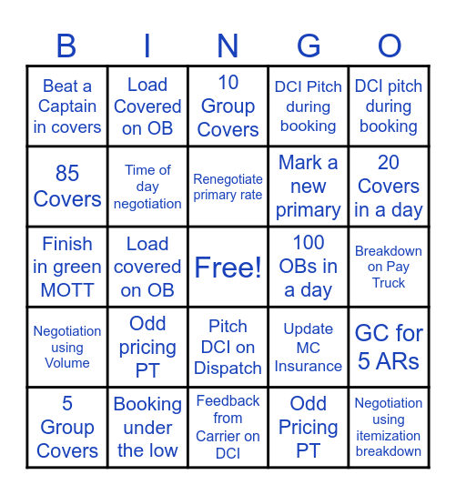 LC Bingo Card
