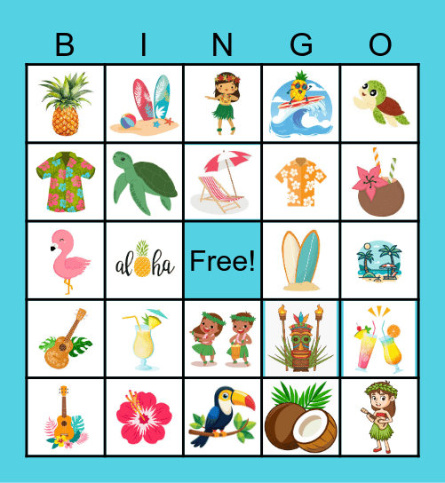 Hawaii Bingo! Bingo Card