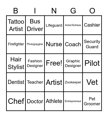 Business Bingo Card