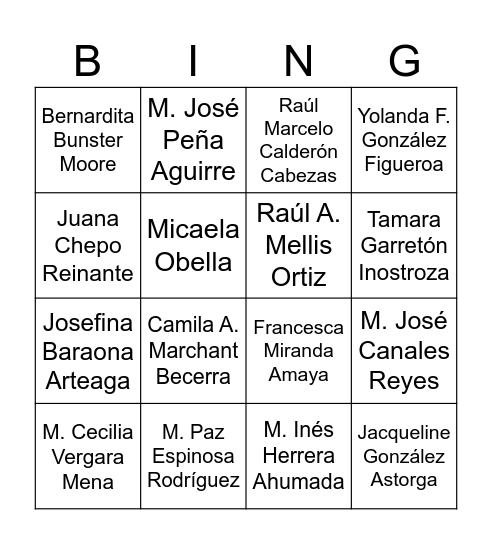 San Anselmo Bingo Card