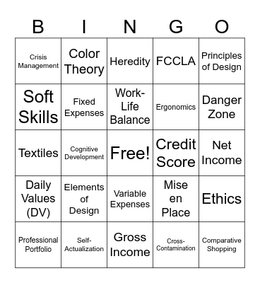 FCS BINGO Card