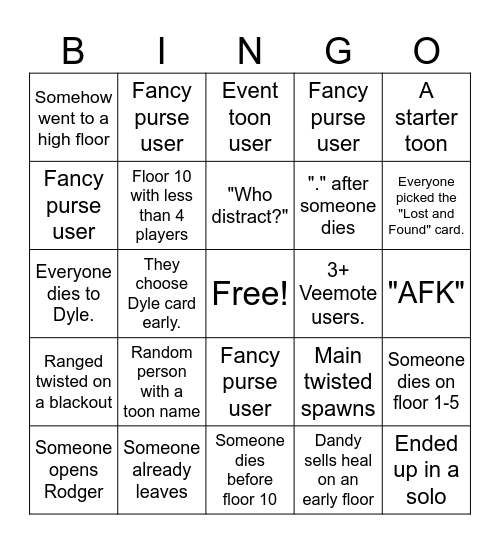 MATCHMAKING IN DANDY'S WORLD!! Bingo Card