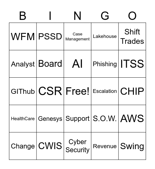 InspiriTec Bingo!!! Bingo Card