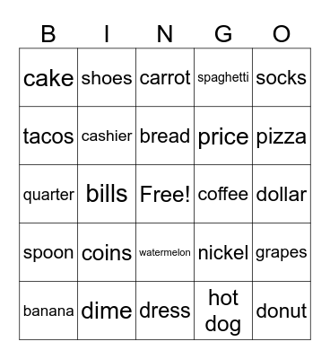Spelling Review Bingo Card