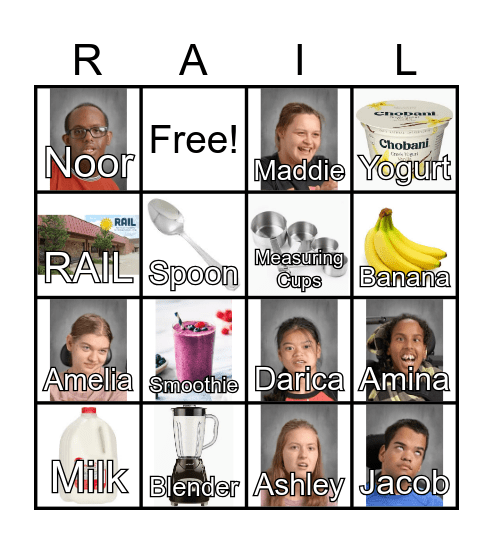 RAIL Bingo Card