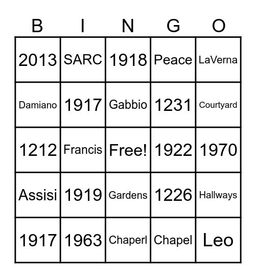 Volunteer Appreciation Bingo Card