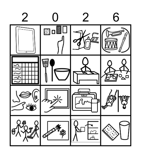 Bingo des activités Bingo Card