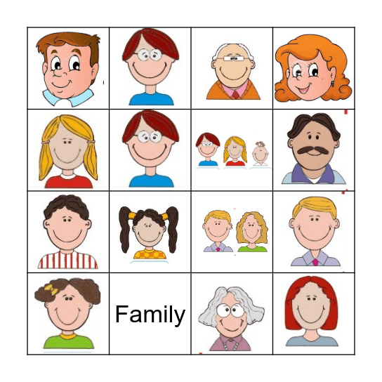 Family Bingo Card