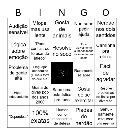 Edward Bingo Card