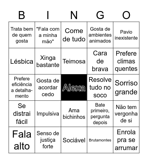Alexa Bingo Card