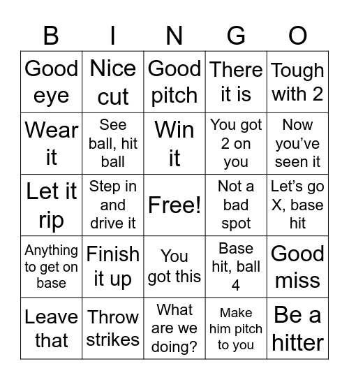 2026 Knights Fan Phrases Bingo Card
