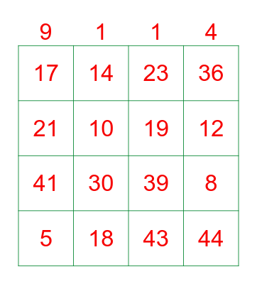 Q Kerst Bingo Card