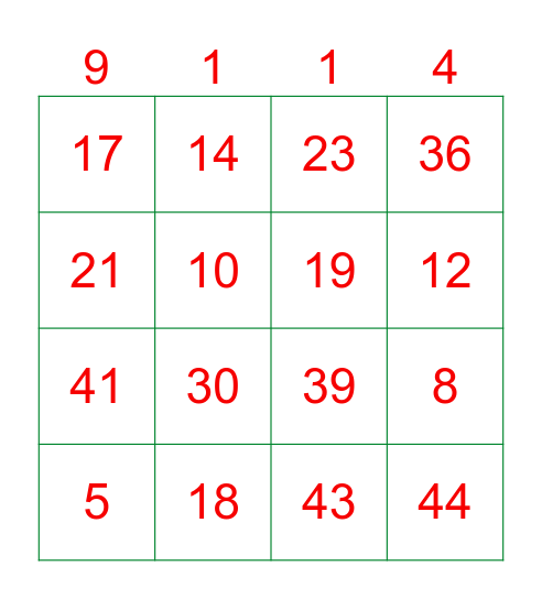 Q Kerst Bingo Card
