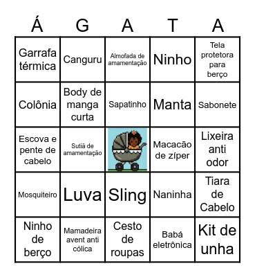 Bingo do Chá da Ágata Bingo Card