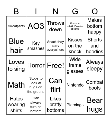 Top Bingo Card