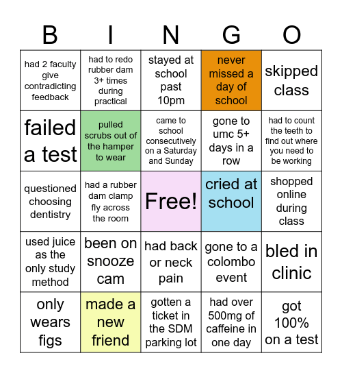 DS1 Spring Bingo Card