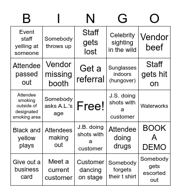 Accelerate 2026 Bingo Card