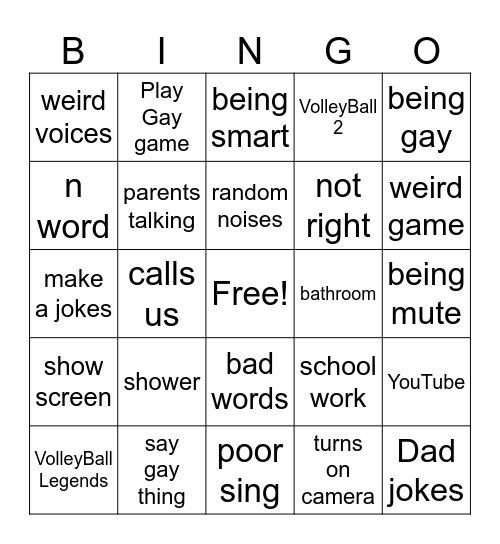 Lizards bingo Card