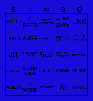IG REELS BINGO Card