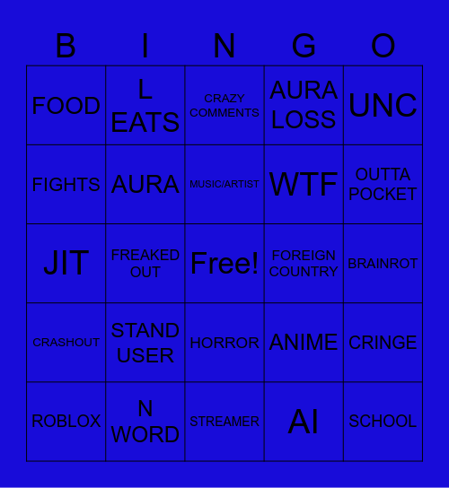 IG REELS BINGO Card