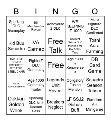Card Maker Bingo Card