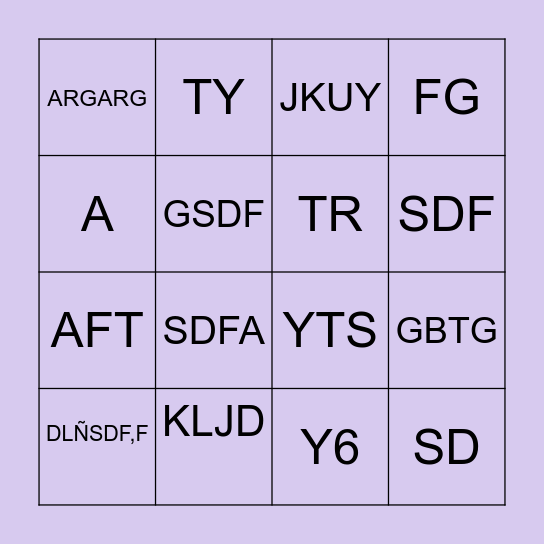 LOTERÍA. Bingo Card