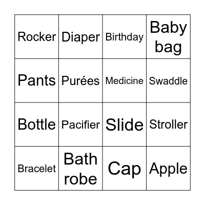 Fizza’s Birthday Bingo Card
