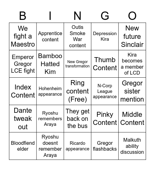 Twinning Threads Bingo Card