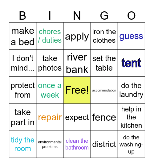 kl.6 m7 Bingo Card