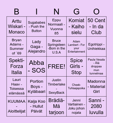Spring Festival Musabingo Card