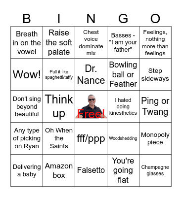 Bill's Best Lines Bingo Card
