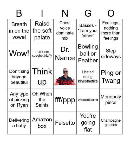 Bill's Best Lines Bingo Card